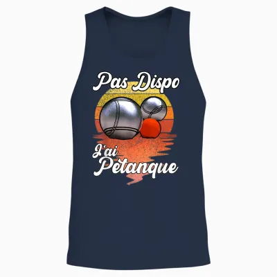 Not Available J'ai Pétanque - Funny Humour for Fan Des Boules Unisex Tank Top - Navy