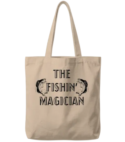 The Fishin Magician Funny Tote Bags - Natural
