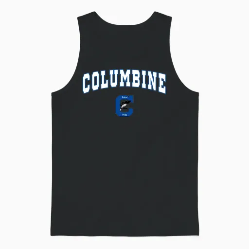 Columbine Senior High School Rebels C2 Unisex Tank Top in Black