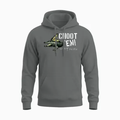 Swamp People Choot Em Birthday Christmas Gift Unisex Hoodie - Graphite Heather