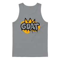 Minimalist Graffiti Art Featuring Bold Goat Unisex Tank Top - Sport Grey – 1