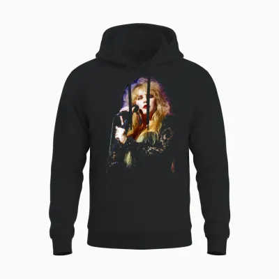 Stevie Nicks Fleetwood Mac Sänger Live 1990 Unisex Hoodie - Black