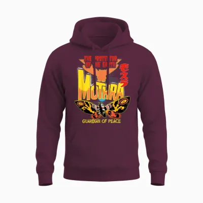 Godzilla Mothra Guardian of Peace Unisex Hoodie - Maroon