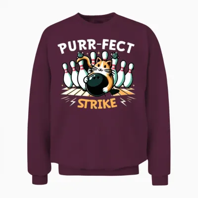 Funny Bowling Team Bowler Strike Bowling Club Unisex Sweatshirt - Maroon