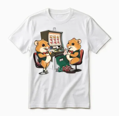Jackpot Hamster Unisex T-Shirt - White