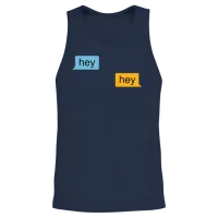 Hey Grindr Classic Unisex Tank Top - Navy – 2