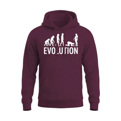 Evolution Simps Funny Meme Evolution to Simps Unisex Hoodie - Maroon