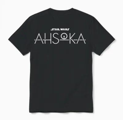 Star Wars Ahsoka Disney+ Series Logo Ahsoka Tano Disney Plus Unisex T-Shirt - Black