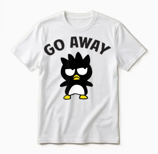 Badtz - Maru "go Away" Unisex T-Shirt in White