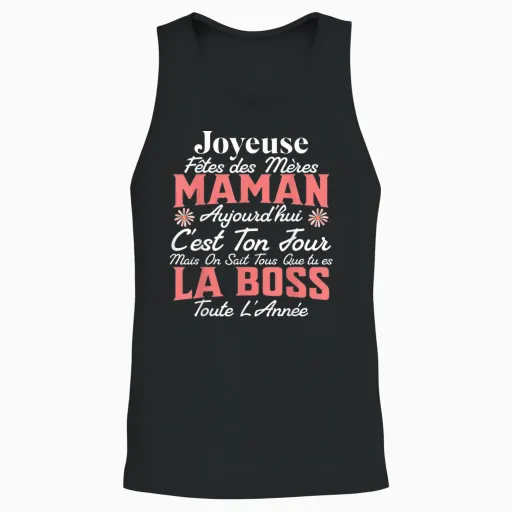 Mum Gift Mother's Day T-Shirt, Black, S Unisex Tank Top - Black