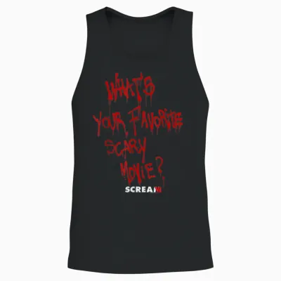 Scream 6 Favorite Scary Movie Unisex Tank Top - Black