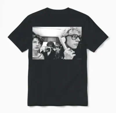 U2 Band Phone Photo 1980 of Virginia Turbett T-Shirt, Black Unisex T-Shirt - Black