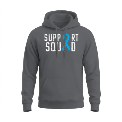 Prostate Cancer Support Squad Prostate Cancer Unisex Hoodie - Charcoal