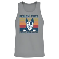 Blue Heeler Men Women Might Herd Later Cattle Dog Unisex Tank Top - Sport Grey – 2
