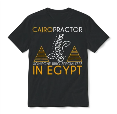 Funny Cairo Egypt Puns for Egyptian Archaeologist Unisex T-Shirt - Black