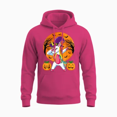 Süße Hexe Einhorn Halloween Witchy Unicorn Kürbis Mädchen Unisex Hoodie - Heliconia