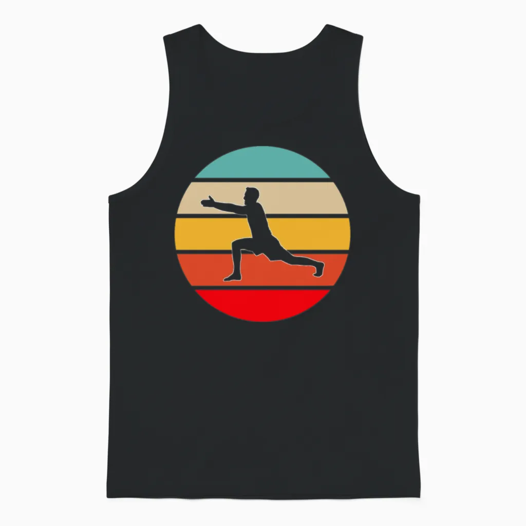 Yoga Retro Unisex Tank Top in Black