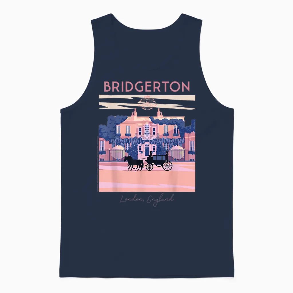 Bridgerton Modern Minimal Offiziell Lizenziert Unisex Tank Top in Navy