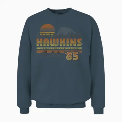 Netflix Stranger Things Hawkins Strange Things 85 Retro Unisex Sweatshirt - Dark Heather