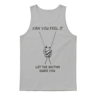 Feel the Rhythm Unisex Tank Top - Ash