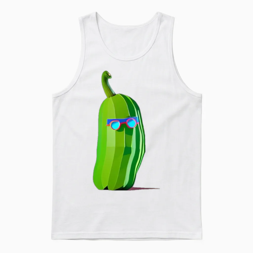 Serious Chini Unisex Tank Top - White