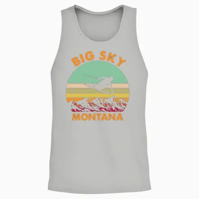 Big Sky Montana Unisex Tank Top - Ash