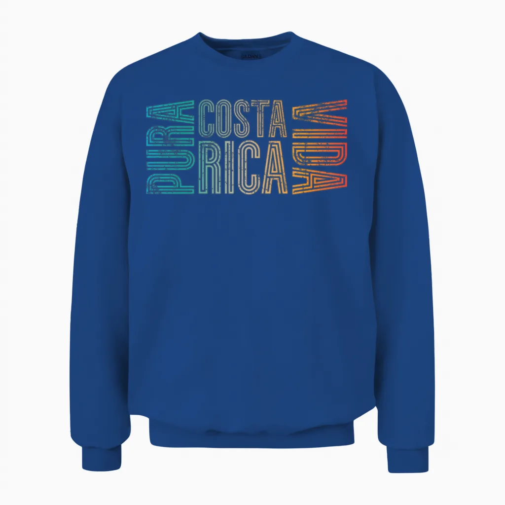 Pura Vida Costa Rica Unisex Sweatshirt in Royal