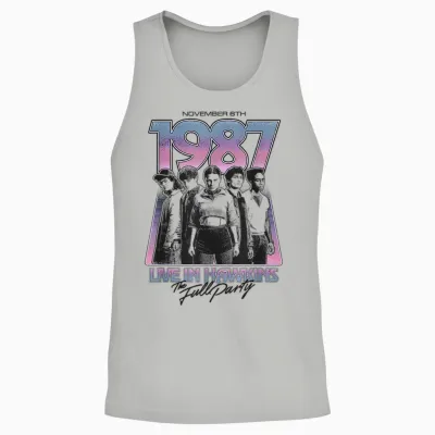 Stranger Things Hawkins 1987 Group Tour Unisex Tank Top - Ash
