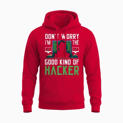 Funny Cybersecurity Professional Unisex Hoodie - Red