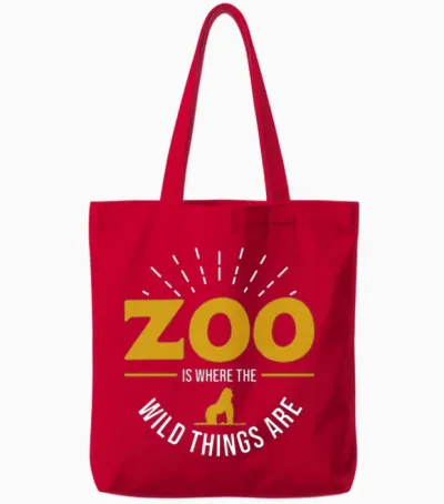 Zoo Keeper Tote Bags - Red