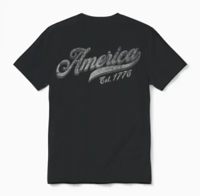 America Est. 1776 Unisex T-Shirt - Black