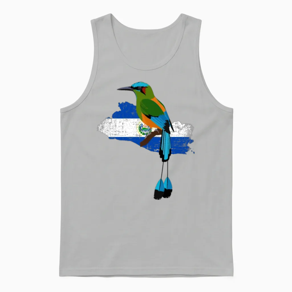 El Salvador Torogoz, El Salvador Unisex Tank Top in Ash