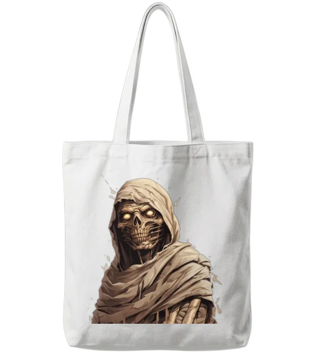 Undead Mummy Tote Bags - White