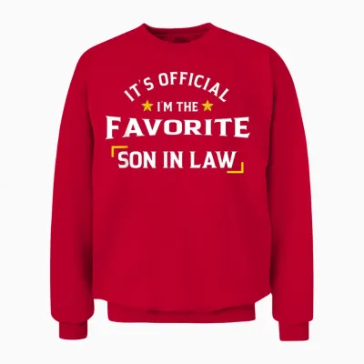 It's Official I'm the Favorite Son in Law Unisex Sweatshirt - Red