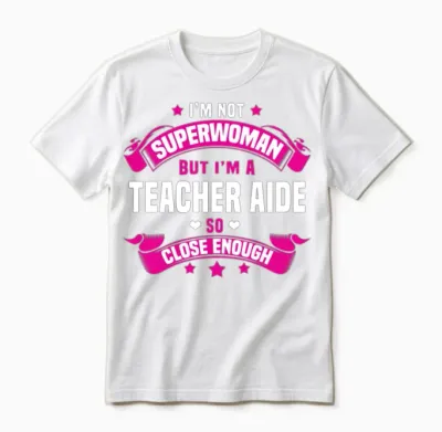 Teacher Aide Unisex T-Shirt - White