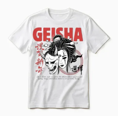 Geisha Unisex T-Shirt - White