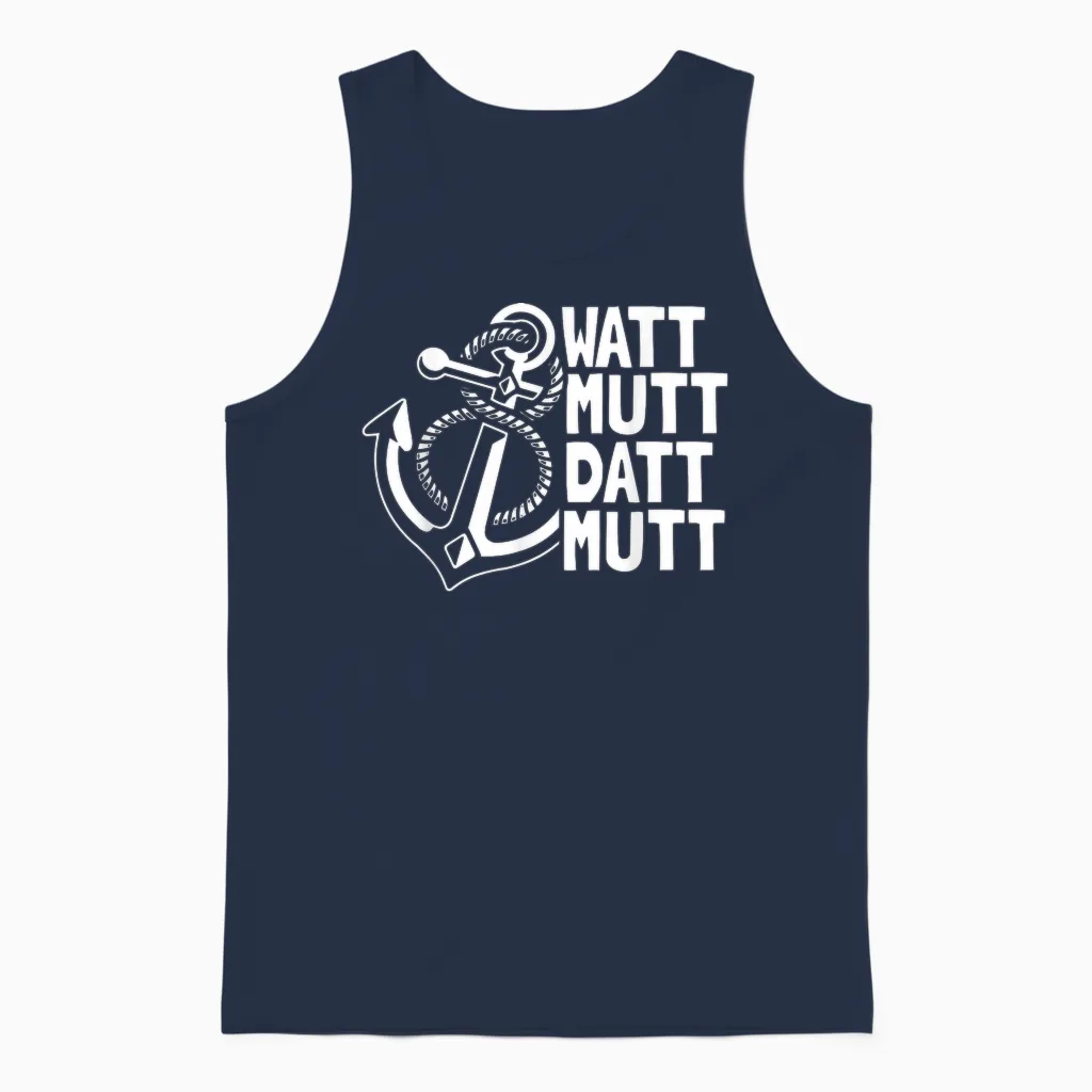 Nordlicht Norddeutsch Moin Plattdeutsch Nordsee Ostsee Unisex Tank Top in Navy