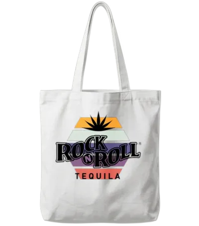 Rock N Roll Tequila Third Collection Tote Bags - White