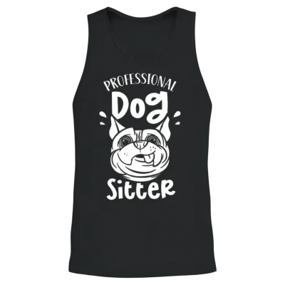Professional Dog Sitter Dog Sitting Dogs Puppy Unisex Tank Top - Black