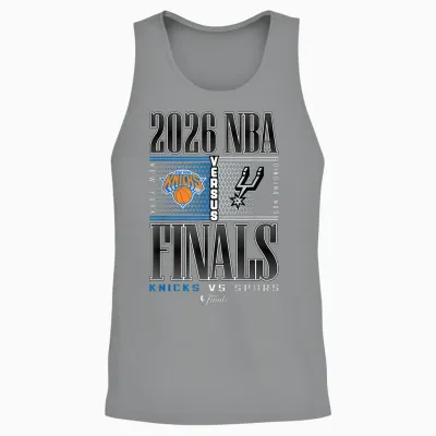 Nba 2026 Finals Knicks vs Spurs Battlegrounds Unisex Tank Top - Sport Grey