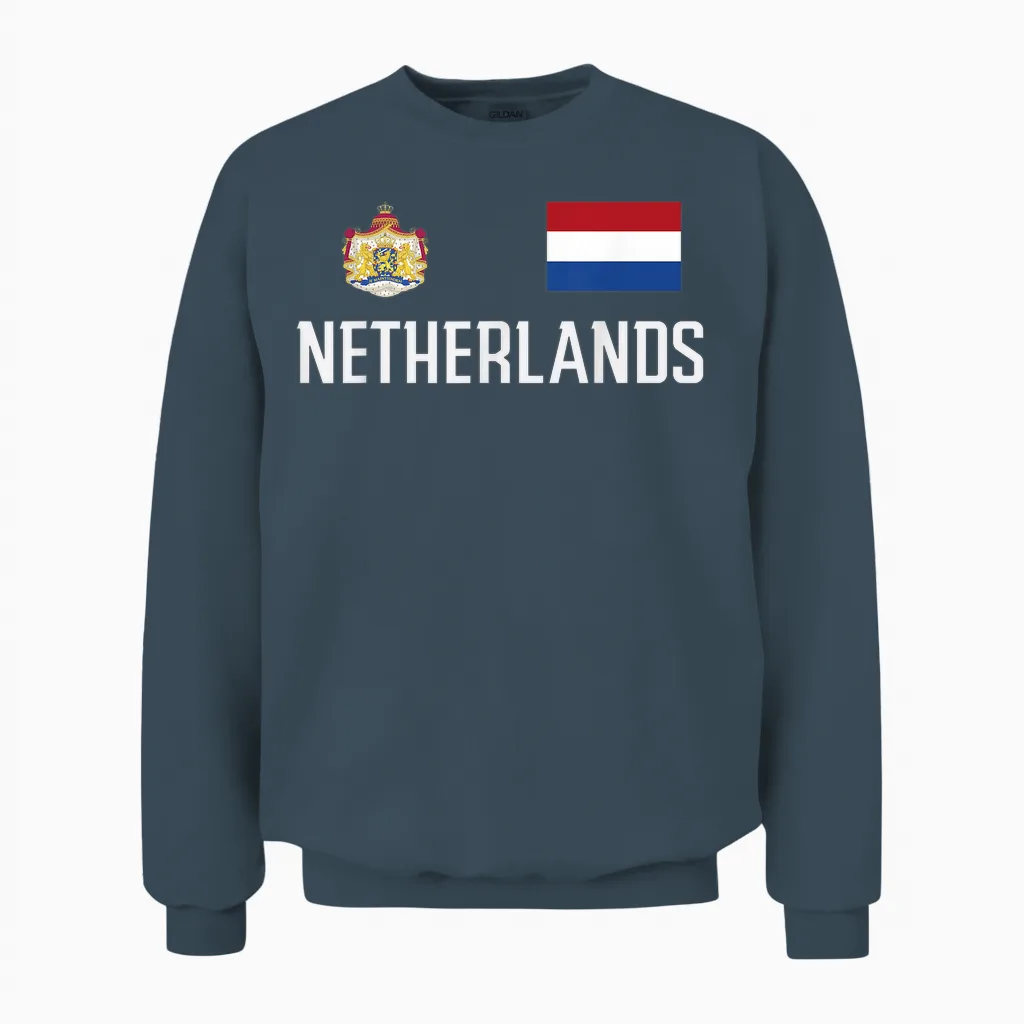 Netherlands Nederland Holland Dutch Men Women Unisex Sweatshirt in Dark Heather