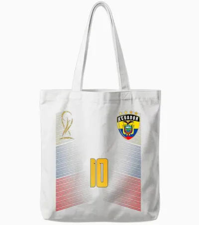 Ecuador Flag Ecuadorian Pride Lovers Tote Bags - White