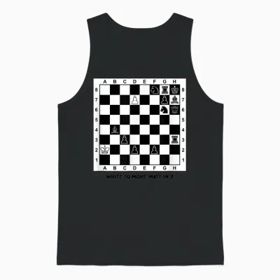 Funny Puzzle of Unique Chess Soldier Unisex Tank Top - Black