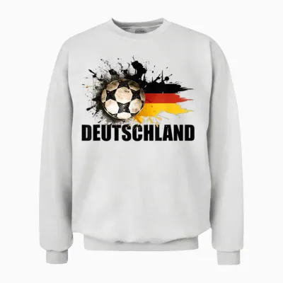 Deutschland Trikot Kinder Deutschland Flagge 2026 Unisex Sweatshirt - White