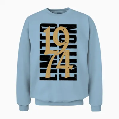 1974 Vintage 50th Birthday Unisex Sweatshirt - Light Blue