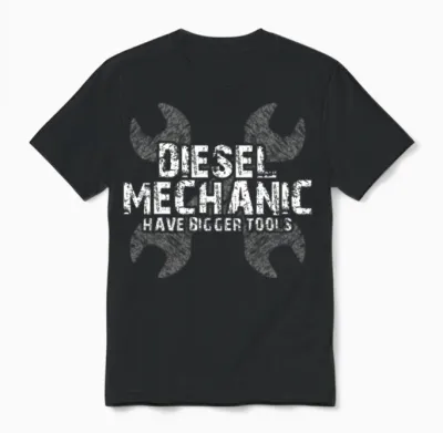 Funny Diesel Mechanic Have Bigger Tools Unisex T-Shirt - Black