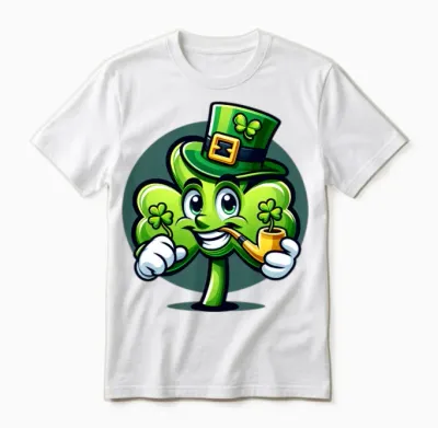 Funny Irish Shamrock Unisex T-Shirt - White