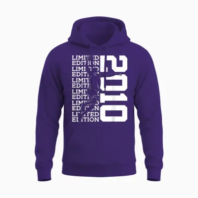 Ballon De Basket édition Limitée 2010 16ème Anniversaire Unisex Hoodie - Purple