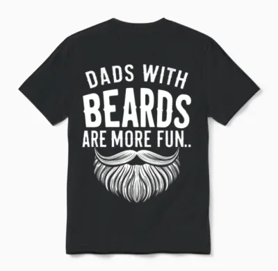 Dads with Beards1 Unisex T-Shirt - Black
