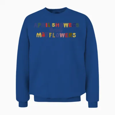 Colorful Alphabet Unisex Sweatshirt - Royal